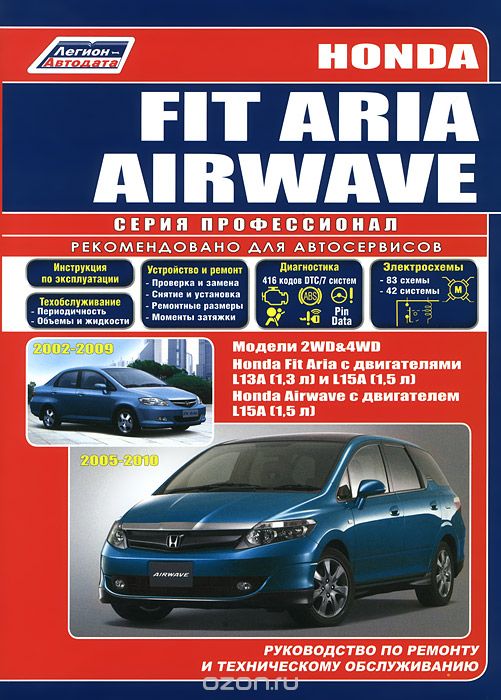 Honda Fit Aria, Airwave. Руководство по ремонту и техническому обслуживанию