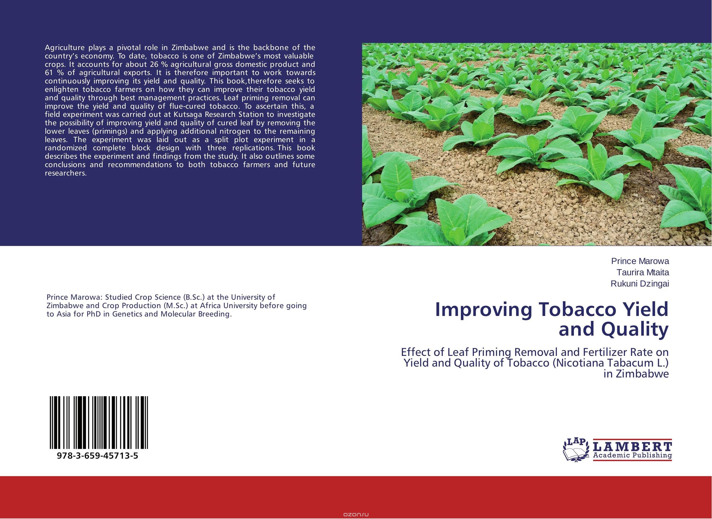 Improving Tobacco Yield and Quality